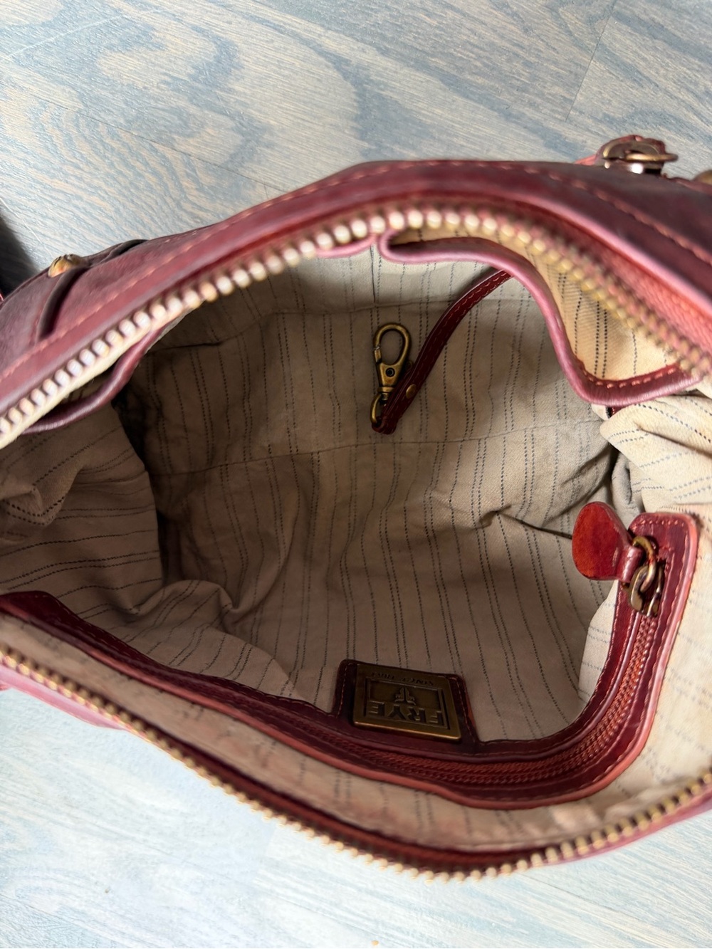 Frye Rivet Leather Shoulder Bag - Picture 6 of 11